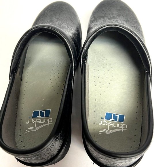 Dansko Womens Professional Tooled Clog Black EU40 M US9.5-10 - Picture 4 of 6